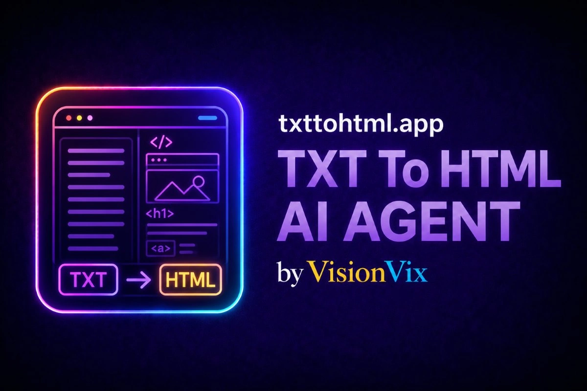 TXT To HTML AI Agent logo